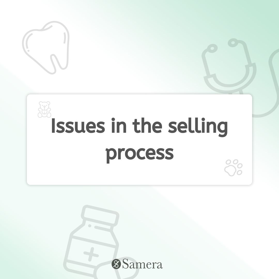 Issues in the selling process