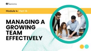 Managing a growing team effectively